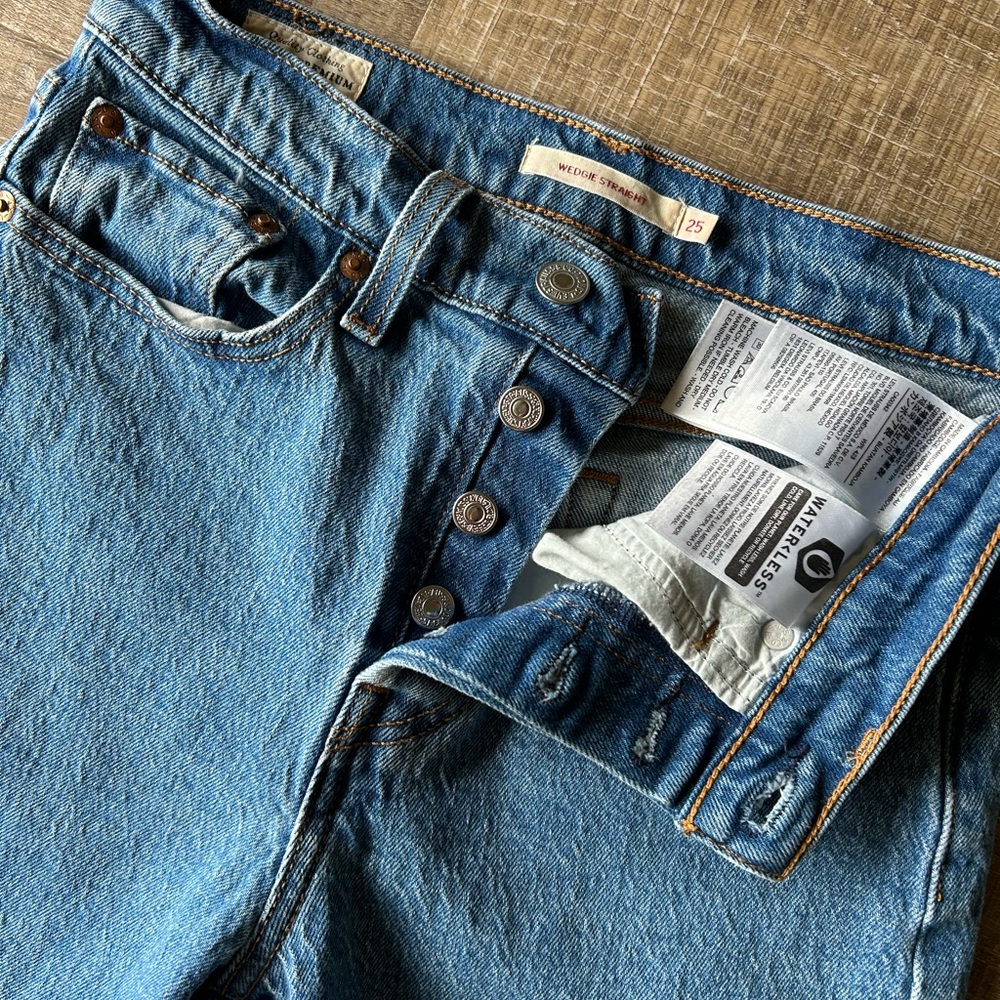 Levi's High Rise Blue Jeans - Picture 2 of 15